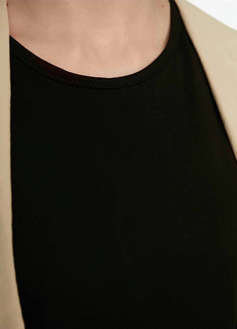 Черное кэжуал платье а-силуэт Trendyol однотонное