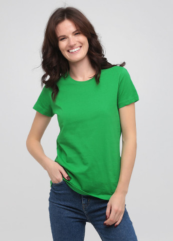 Зеленая кэжуал футболка Stedman