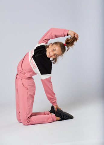 Рожевий демісезонний спортивний костюм для дівчинки Toontoy