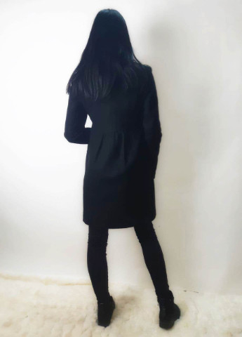 Черное демисезонное Пальто однобортное Artigli