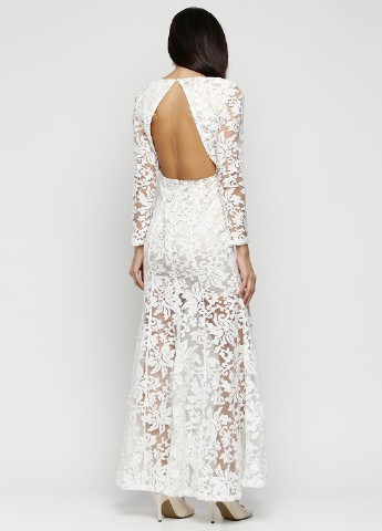 Белое вечернее платье Missguided с цветочным принтом
