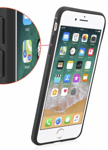 Чохол для мобільного телефону (смартфону) для Apple iPhone 8 Plus Carbon Fiber (Black) Laudtec (LT-AI8PB) BeCover (201493547)