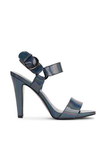 Темно-синие босоножки Karl Lagerfeld с ремешком