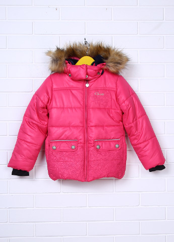 Розово-лиловая зимняя куртка Gusti Boutique