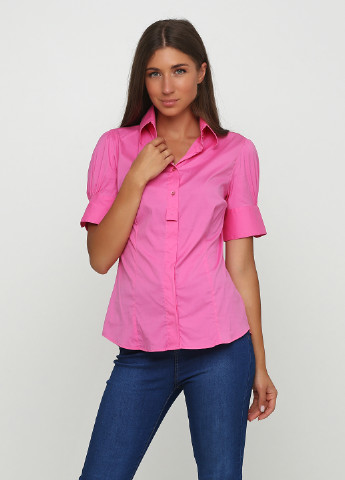 Розовая кэжуал рубашка однотонная Gant