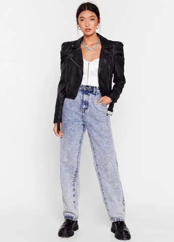 Черная демисезонная куртка Nasty Gal