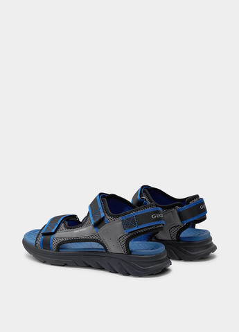 Серые кэжуал сандалии Geox на липучке