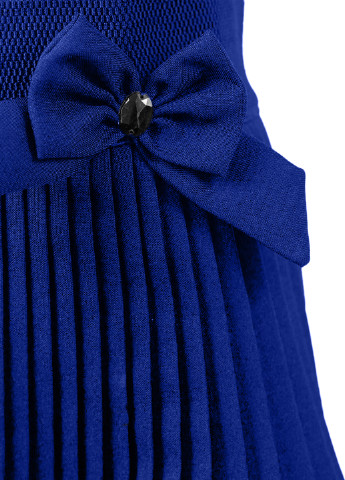 Синяя кэжуал однотонная юбка Ласточка плиссе