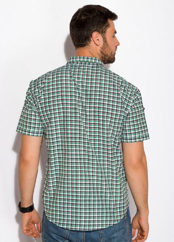 Зеленая кэжуал рубашка в клетку Time of Style