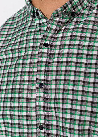 Зеленая кэжуал рубашка в клетку Time of Style