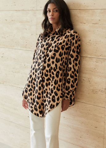 Светло-коричневая блуза Gepur