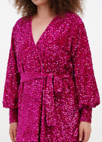 Рожева коктейльна, вечірня сукня сукня-жакет Boohoo однотонна