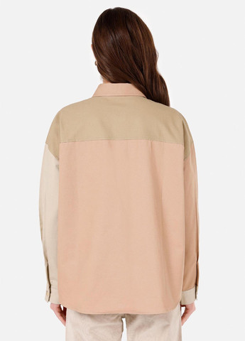 Бежевая кэжуал рубашка колор блок Colin's