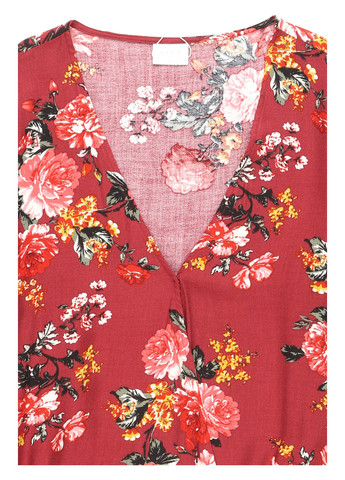 Бордовая блуза на запах Vila