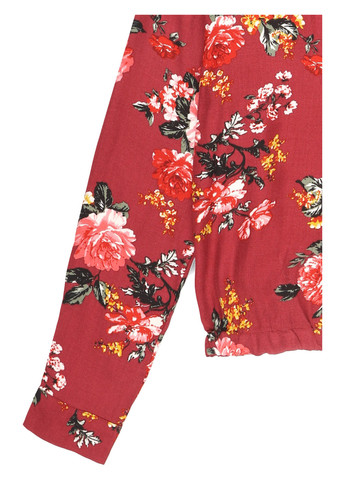 Бордовая блуза на запах Vila