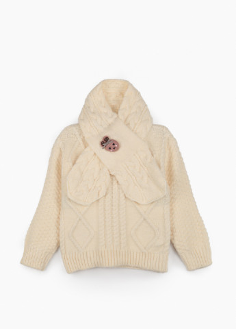 Молочный зимний свитер No Brand