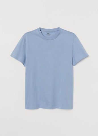 Светло-голубая летняя футболка H&M