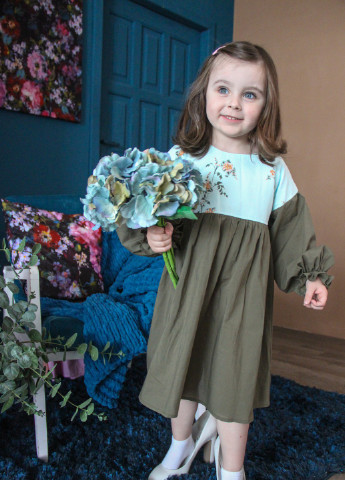 Комбинированное нарядное детское платье ZM (253193165)