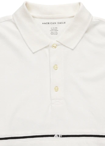 Белая футболка-футболка для мужчин American Eagle однотонная