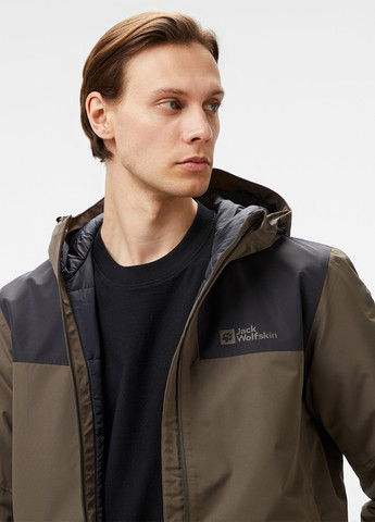 Коричневая демисезонная куртка Jack Wolfskin JASPER INS JKT M