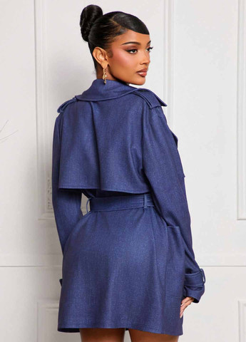 Плащ SHEIN тренчкот на завязках демисезон (367006234)