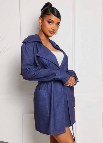 Плащ SHEIN тренчкот на завязках демисезон (367006234)