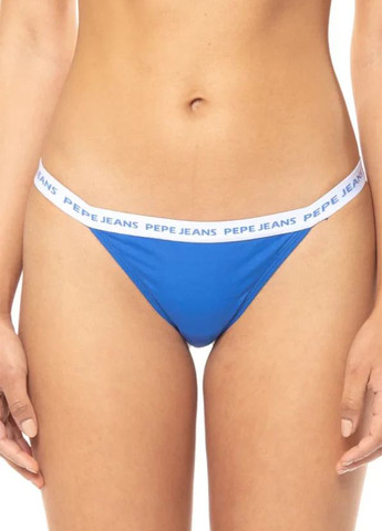 Синий летний купальник (лиф, трусы) бикини, раздельный Pepe Jeans London