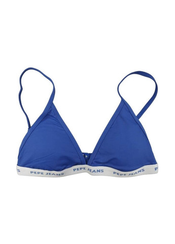 Синий летний купальник (лиф, трусы) бикини, раздельный Pepe Jeans London