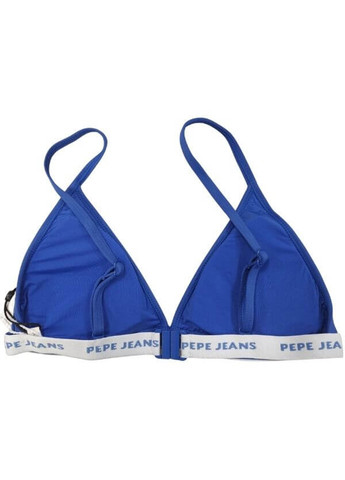 Синий летний купальник (лиф, трусы) бикини, раздельный Pepe Jeans London