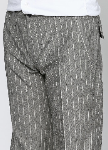 Серые кэжуал демисезонные прямые брюки Futuro