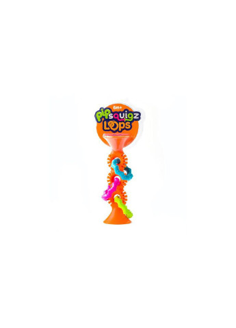 Брязкальце прорізувач на присосках pipSquigz Loops помаранчевий Fat Brain Toys (252245400)
