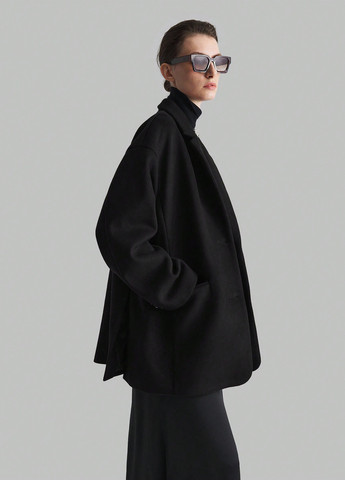 Чорне зимнє Пальто SHEIN