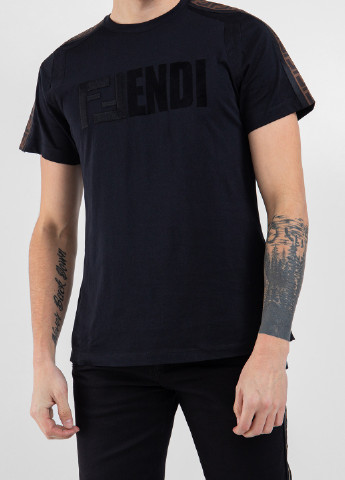 Чорна футболка Fendi