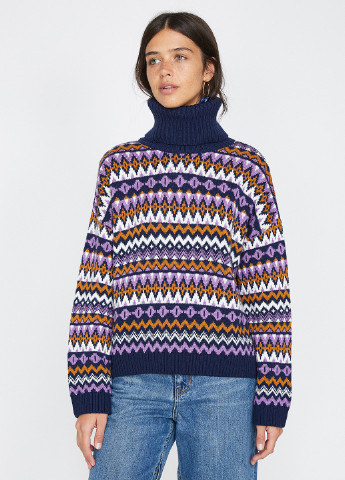 Комбинированный зимний свитер KOTON