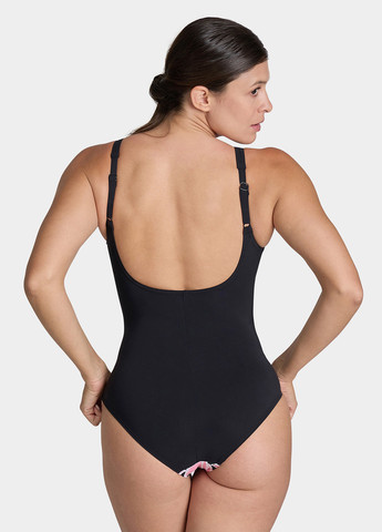 Черный демисезонный купальник слитный Arena BODYLIFT ERIKA SWIMSUIT U BAC