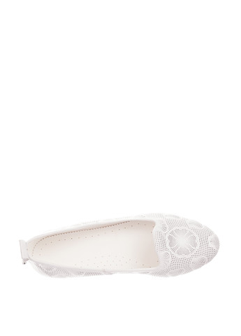 Жіночі балетки Madam Salon | білі однотонні перфорація натуральна шкіра (297643616)