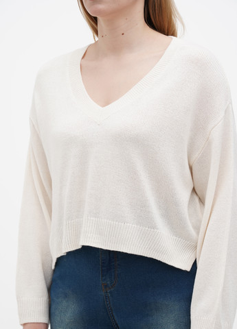 Кремовый демисезонный пуловер пуловер H&M