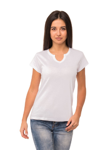 Біла всесезон футболка жіноча Наталюкс 21-2383