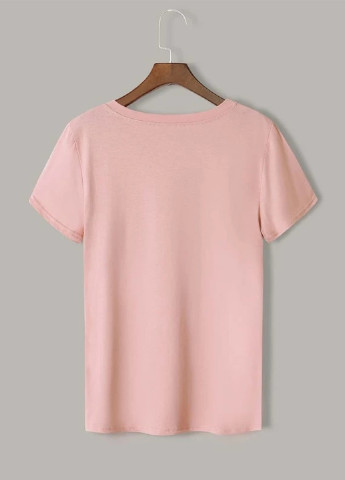 Розовая летняя футболка SHEIN