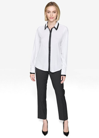 Черно-белая кэжуал рубашка колор блок Karl Lagerfeld