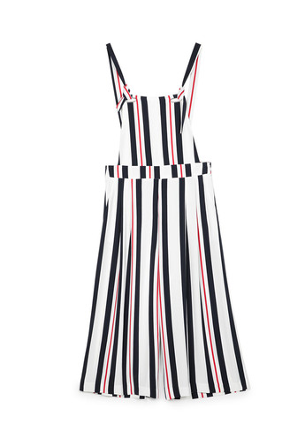 Комбінезон Stradivarius комбінезон-брюки смужка чорно-білий кежуал поліестер