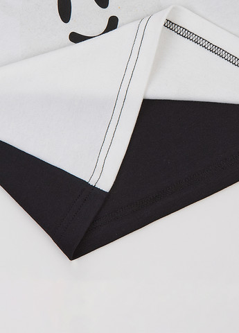 Черно-белый демисезонный кэжуал лонгслив Garnamama колор блок