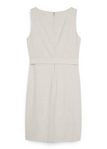 Бежева ділова, кежуал сукня C&A однотонна