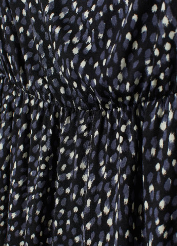 Комбинезон H&M комбинезон-шорты леопардовый графитовый кэжуал вискоза, трикотаж