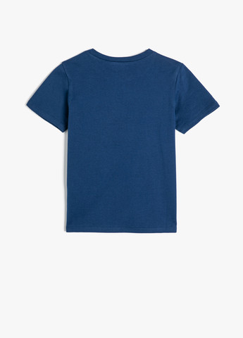 Темно-синя літня футболка KOTON
