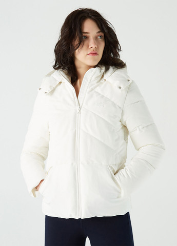 Біла демісезонна куртка Lacoste