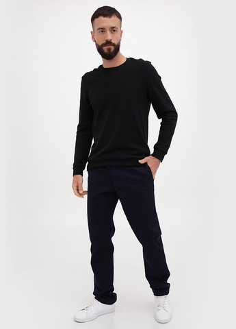 Темно-синие кэжуал демисезонные прямые брюки Lagrand