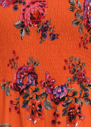 Комбинезон Primark комбинезон-брюки цветочный оранжевый кэжуал