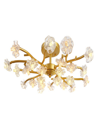 Стельова люстра на 24 лампочки BR-01 616C/24 G4 G Brille (247373776)