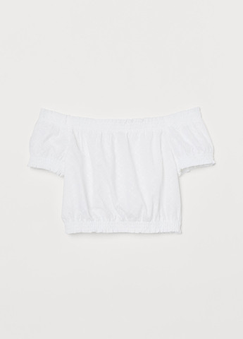 Белая летняя блуза-топ H&M
